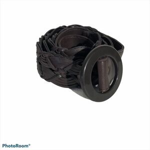 Faux brown leather Belt